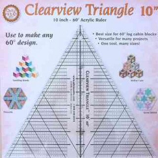 Clearview Triangle 10 Inch - 60 Acrylic Ruler