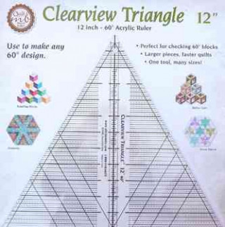 Clearview Triangle 12 Inch - 60 Acrylic Ruler
