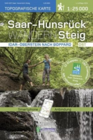 Saar-Hunsrück-Steig Wanderkarte Ost