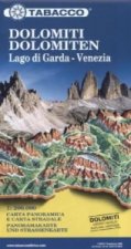 Dolomites / Lake Garda / Venice Road and Panoramic Map