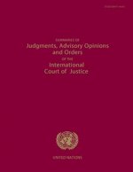Summaries of judgments, advisory opinions and orders of the permanent Court of International Justice