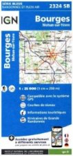 IGN Karte, Serie Bleue Top 25 Bourges Mehun