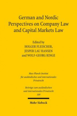 German and Nordic Perspectives on Company Law and Capital Markets Law