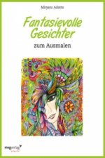 Fantasievolle Gesichter zum Ausmalen