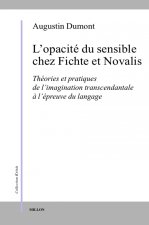 Opacite Du Sensible Chez Fichte Et Noval