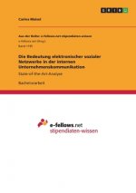 Bedeutung elektronischer sozialer Netzwerke in der internen Unternehmenskommunikation