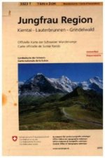 Landeskarte der Schweiz Jungfrau Region, Wanderkarte