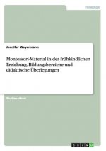 Montessori-Material in der fruhkindlichen Erziehung. Bildungsbereiche und didaktische UEberlegungen