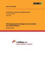 Wirkungszusammenhange bei der Umkehr von Ankereffekten