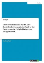 Geschaftsmodell Pay-TV. Eine darstellende oekonomische Analyse der Funktionsweise, Moeglichkeiten und Erfolgsfaktoren