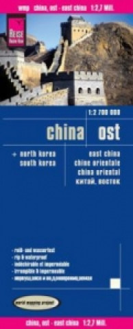 Reise Know-How Landkarte China, Ost (1:2.700.000). East China / Chine Orientale / China oriental