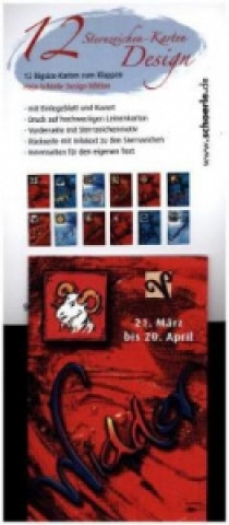 12 Sternzeichen-Karten Hajo-Schörle Design-Edition, 12 Postkarten
