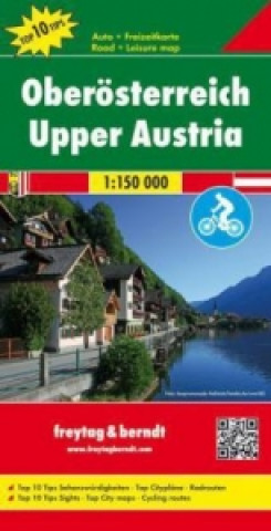 Upper Austria Road-,Cycling- & Leisure Map 1:150.000