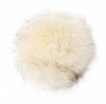 Pompon Kunstfell creme-schwarz