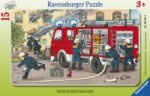 Ravensburger Kinderpuzzle - 06321 Mein Feuerwehrauto - Rahmenpuzzle für Kinder ab 3 Jahren, mit 15 Teilen