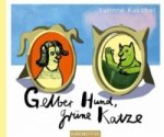 Gelber Hund, grüne Katze
