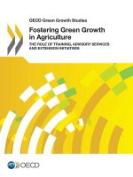 Fostering green growth in agriculture