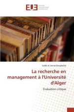 La Recherche En Management A l'Universite d'Alger