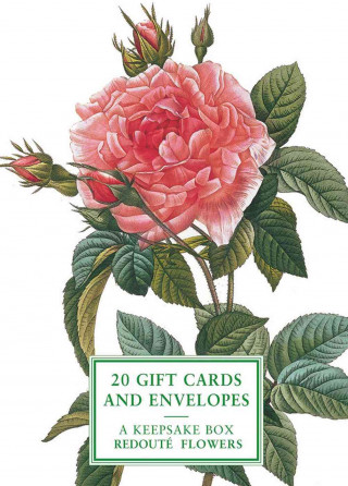 Tin Box of 20 Gift Cards and Envelopes: Redoute Flowers