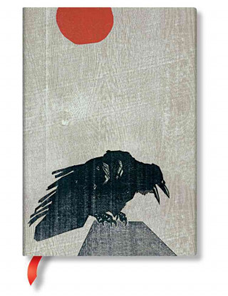 Alistair B, Crow with Red Sun, Midi, Lin