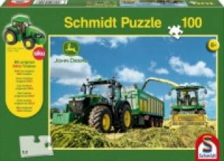 John Deere, 7310R Traktor mit 8600i Feldhäcksler (Kinderpuzzle)