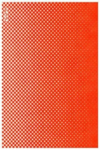 Notizbuch Graphic S Smooth Bonded Leather - Point By Point, Neon Orange Screen Print