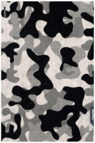 Notizbuch Graphic L Jeans Label Material - Camouflage, Black Screen Print