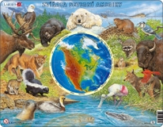 Puzzle MAXI - Zvířata Severní Ameriky/90 dílků