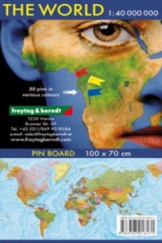 Freytag & Berndt Wandkarte: The World, international, Markiertafel 1:40.000.000