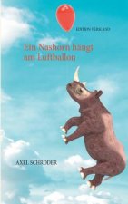 Nashorn hangt am Luftballon