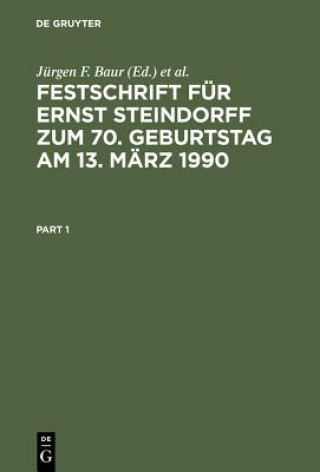 Festschrift fur Ernst Steindorff zum 70. Geburtstag am 13. Marz 1990