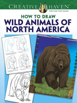 Creative Haven Wild Animals of North America Draw and Color