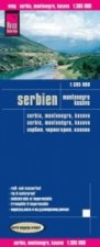 Reise Know-How Landkarte Serbien, Montenegro, Kosovo / Serbia, Montenegro, Kosovo
