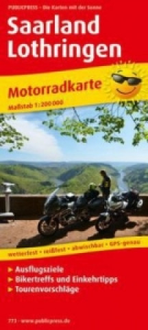 PublicPress Motorradkarte Saarland - Lothringen