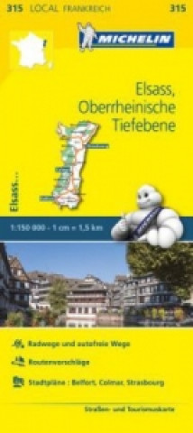 Michelin Karte Elsass, Oberrheinische Tiefebene