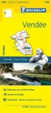 Michelin Karte Vendée. Loire-Atlantique, Vendée