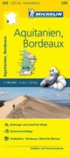 Michelin Karte Aquitanien, Bordeaux. Gironde, Landes. Gironde, Landes