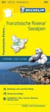 Michelin Karte Französische Riviera, Seealpen. Alpes-Maritimes