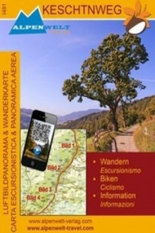 Alpenwelt Luftbildpanorama & Wanderkarte Keschtnweg