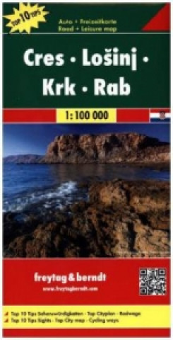 Cres - Lo Inj - Krk - Rab  Road Map 1:100 000