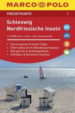 MARCO POLO Freizeitkarte Schleswig, Nordfriesische Inseln
