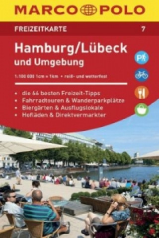 MARCO POLO Freizeitkarte Hamburg, Lübeck und Umgebung 1:100 000