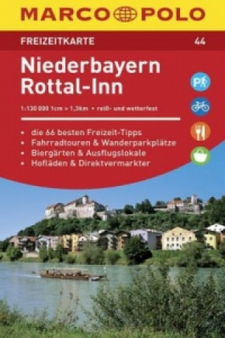 MARCO POLO Freizeitkarte Niederbayern, Rottal-Inn 1:130 000