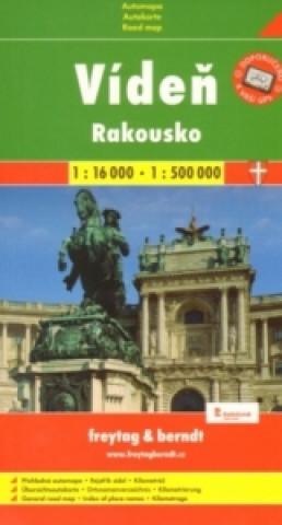 Plán města Vídeň + Rakousko 1:16 000/1:500 000