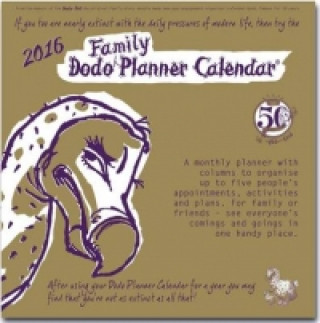 Dodo Family Planner Calendar 2016 - Month to View with 5 Daily Columns