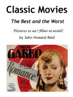 Classic Movies the Best and the Worst Pictures to See! Films to Avoid!