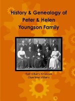 History and Genealogy of Peter and Helen Youngson Family