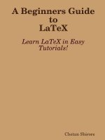 Beginners Guide to Latex