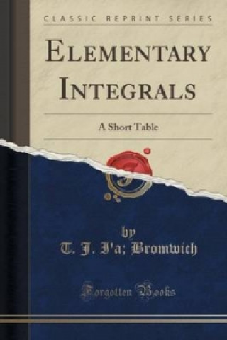 Elementary Integrals