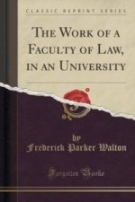 Work of a Faculty of Law, in an University (Classic Reprint)